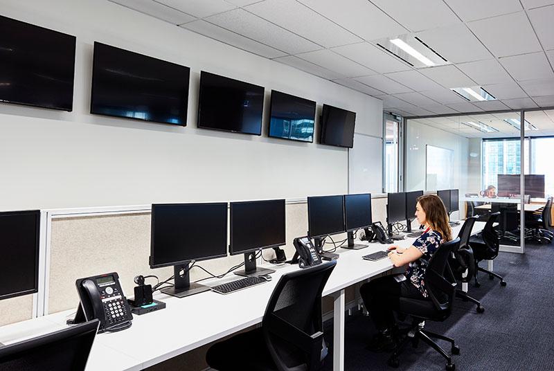 Modern office workspace